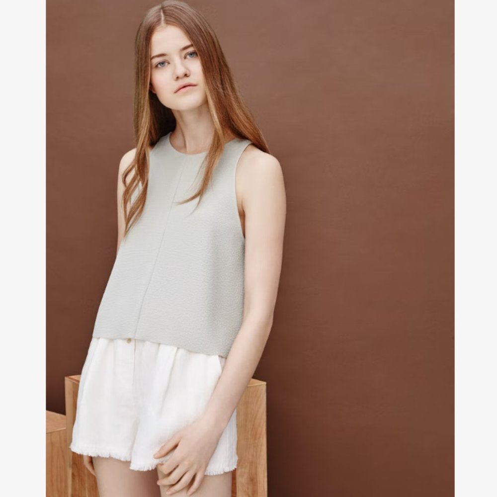 Wilfred Le Fou Octave Flowy Grey Tank Top